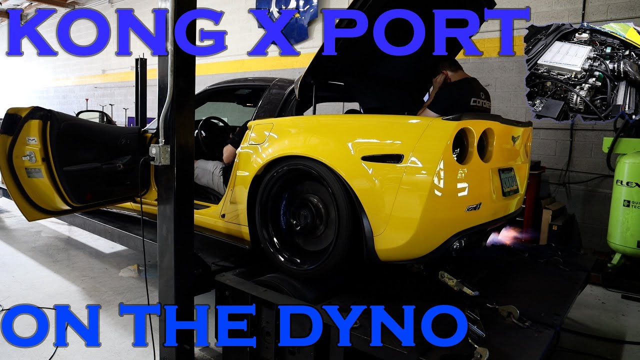 Our first Kong LS9 X port on the dyno.