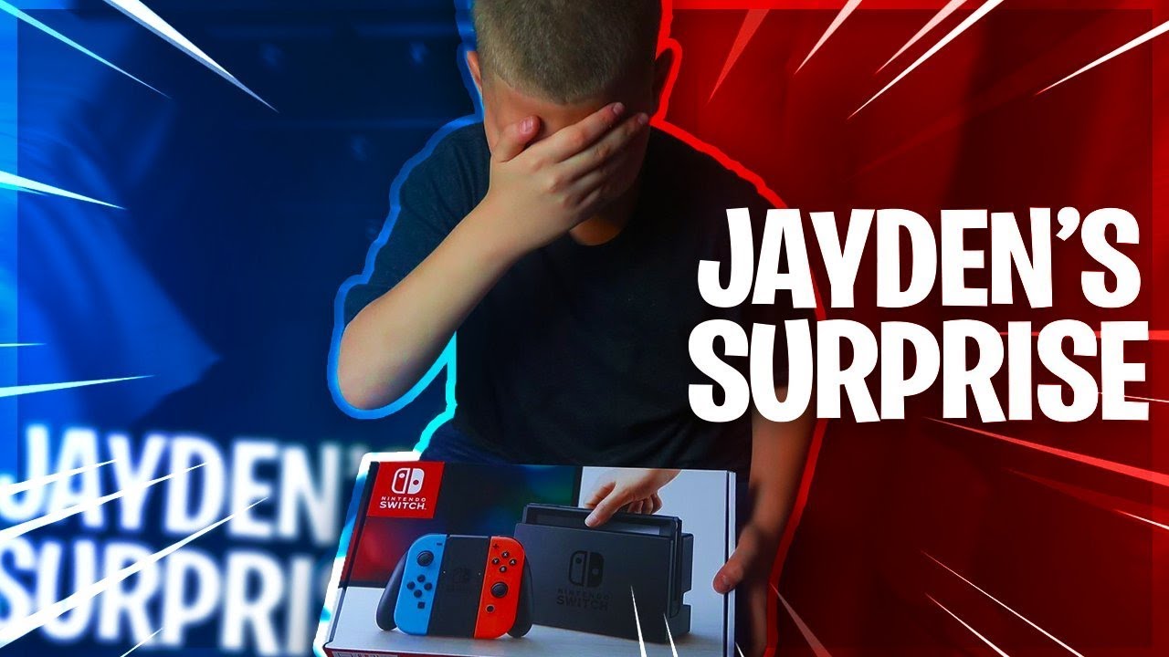 Сюрприз для Джейдена с Nintendo Switch! *Он заплакал* Теперь он может играть в Fortnite! — Семейн...