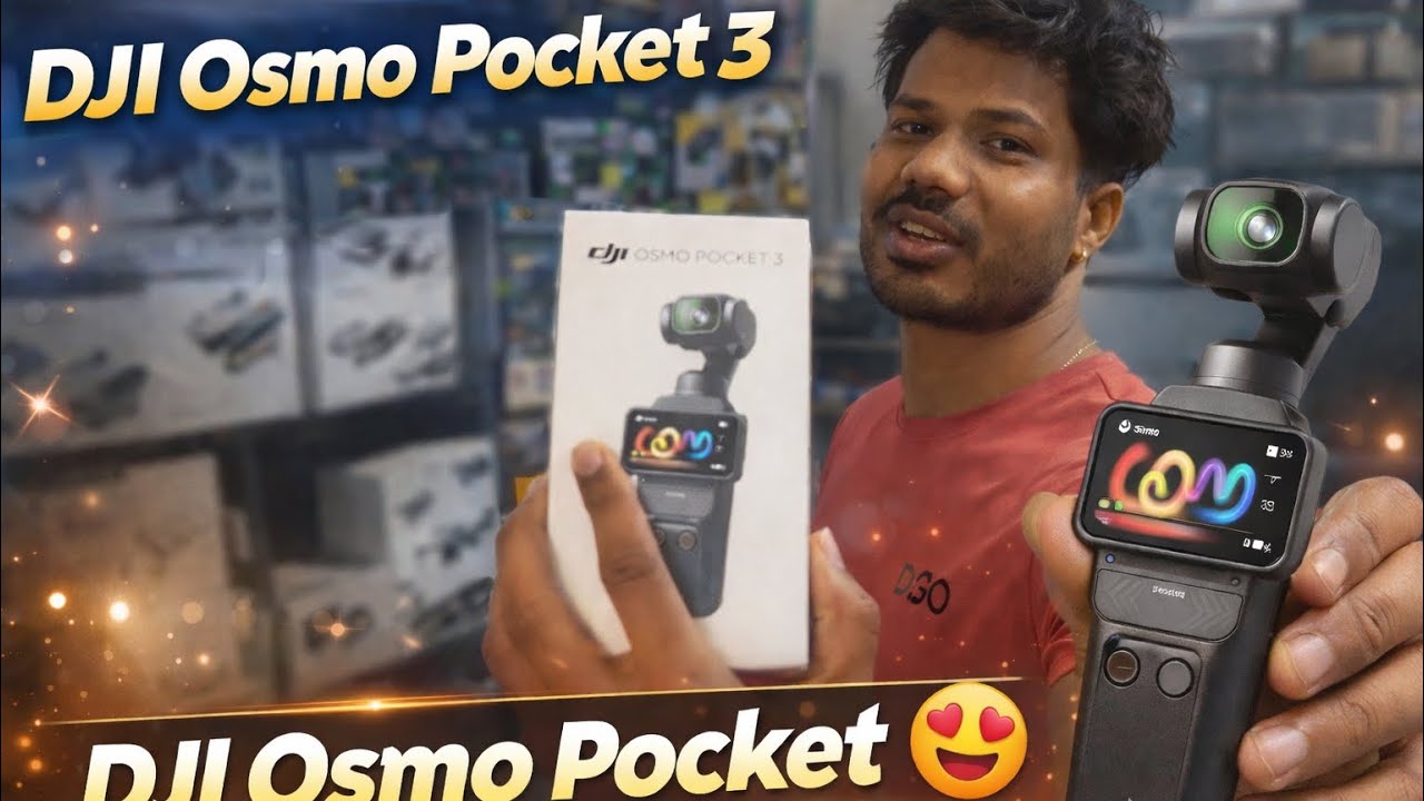 DJI Osmo pocket 3 camera ni Aaj Kharida Vlogging Camera! 
