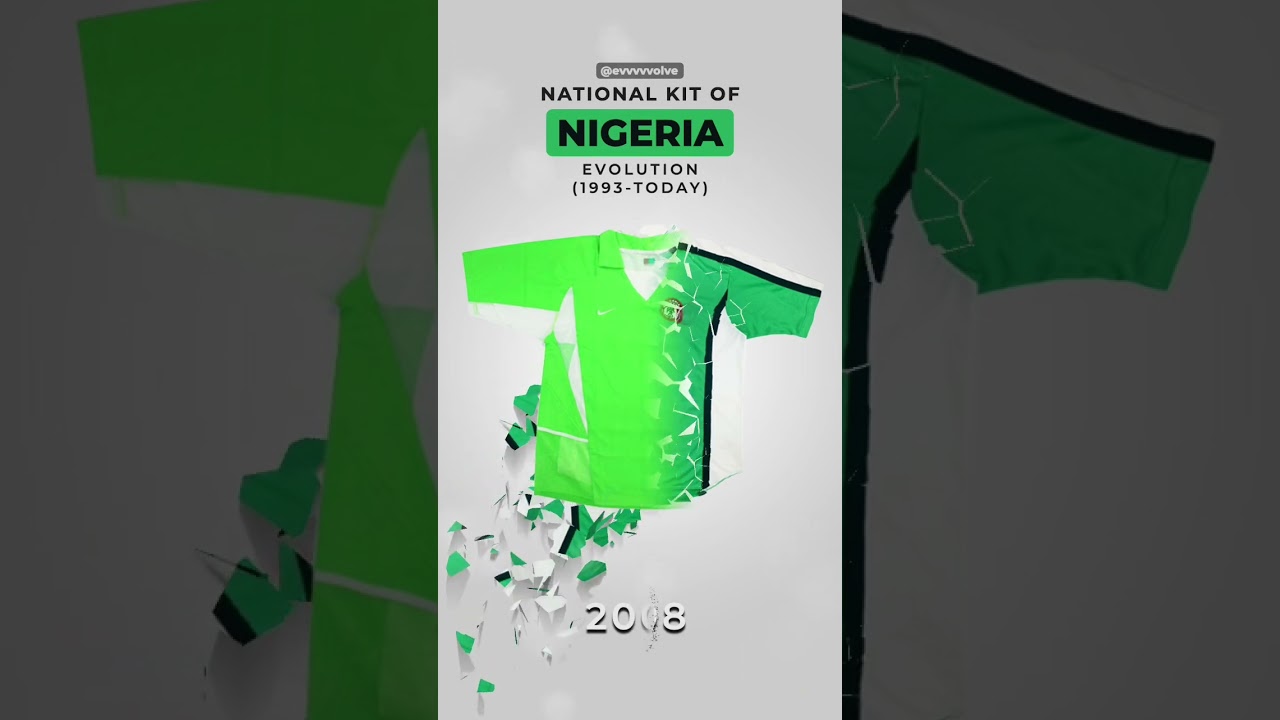 Nigeria National Kit Evolution (1993-Today) #shorts #football #nigeria #africa #history