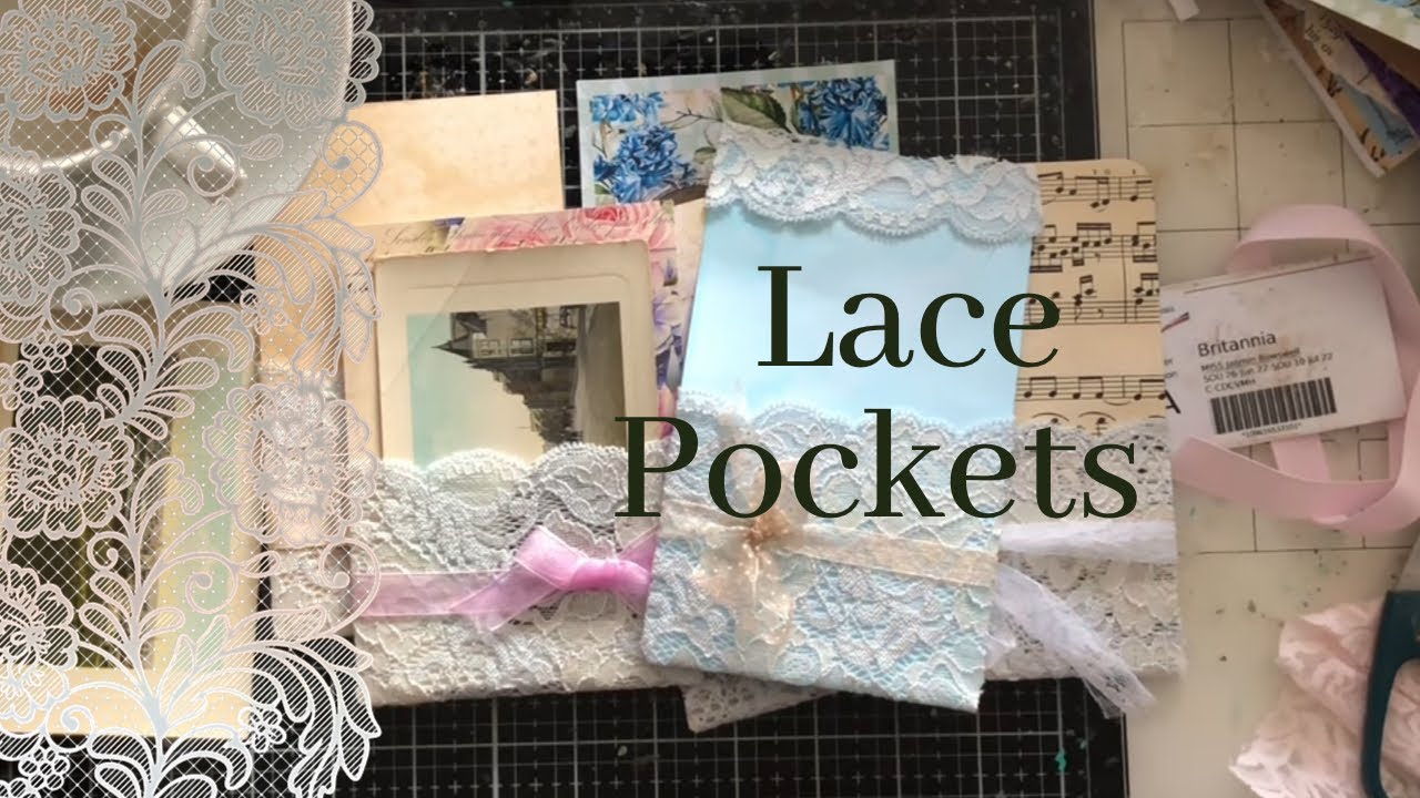 junk journal Lace Ideas Lace Pockets Ep 1