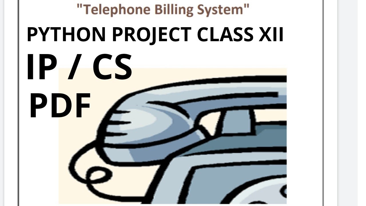 Class 12 Python project | python project on telephone billing system| cbse python projects cs| ip