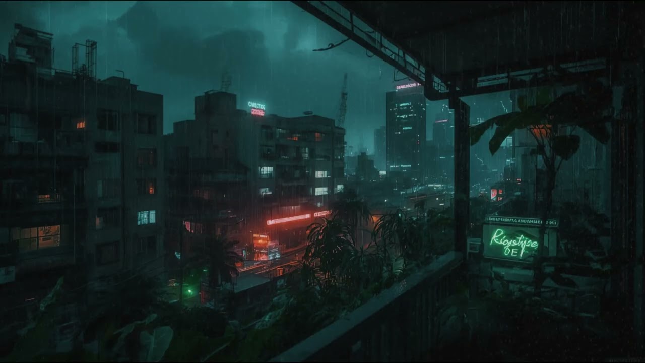 Rainy Neon Streets of the KYOTO 🌧️| Lofi Hip Hop for Study and Sleep🛌🏻
