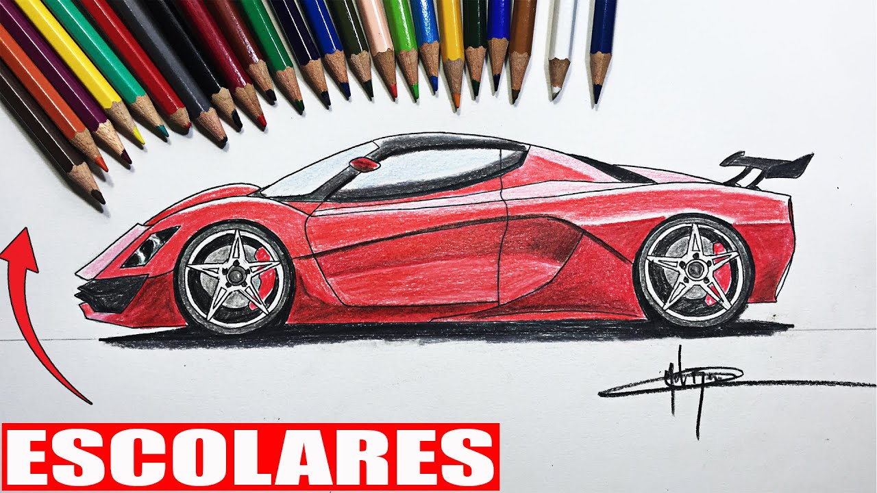 COMO COLOREAR CON LAPICES DE COLORES ESCOLARES - PASO A PASO