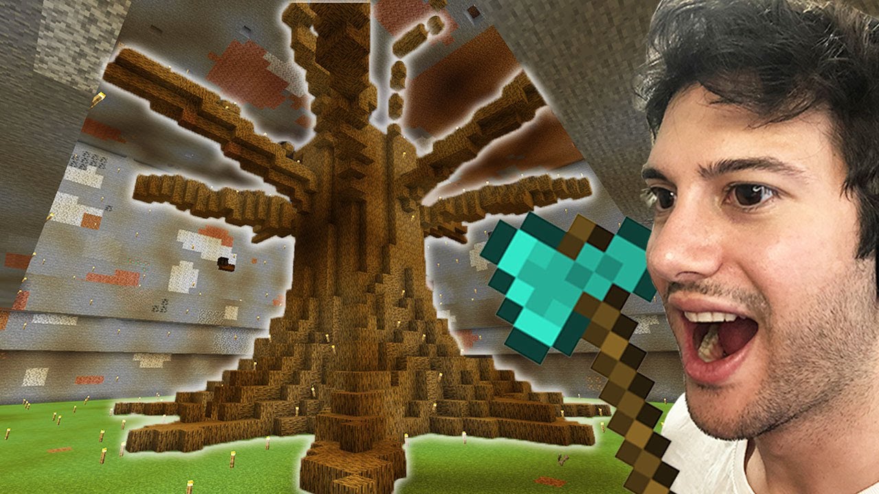 MİNECRAFT'ta DEV AĞAÇ EV YAPTIM!! (12 saat sürdü) - Bölüm 4
