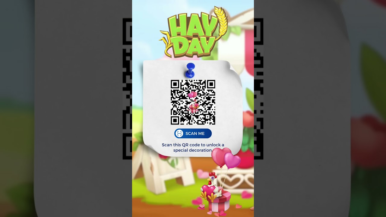 Scan this QR code now to unlock a special decoration. #HayDay