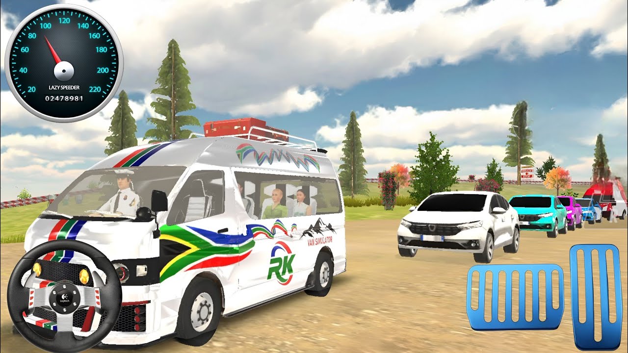 Real Mini Bus simulator driving game - Passengers Pick & Drop different route - gameplay 