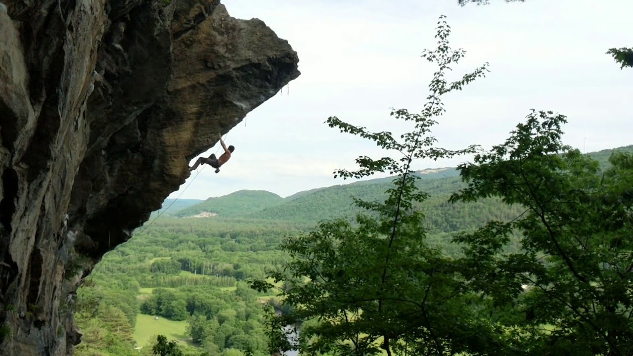 Rumney Rock Climbing - Predator 5.13b