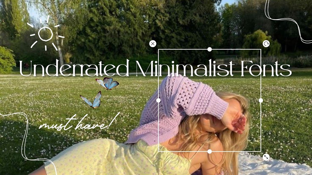 Underrated Minimalist Fonts 2022✿ must have ! | Dafont with Links | Aesthetic Minimalist