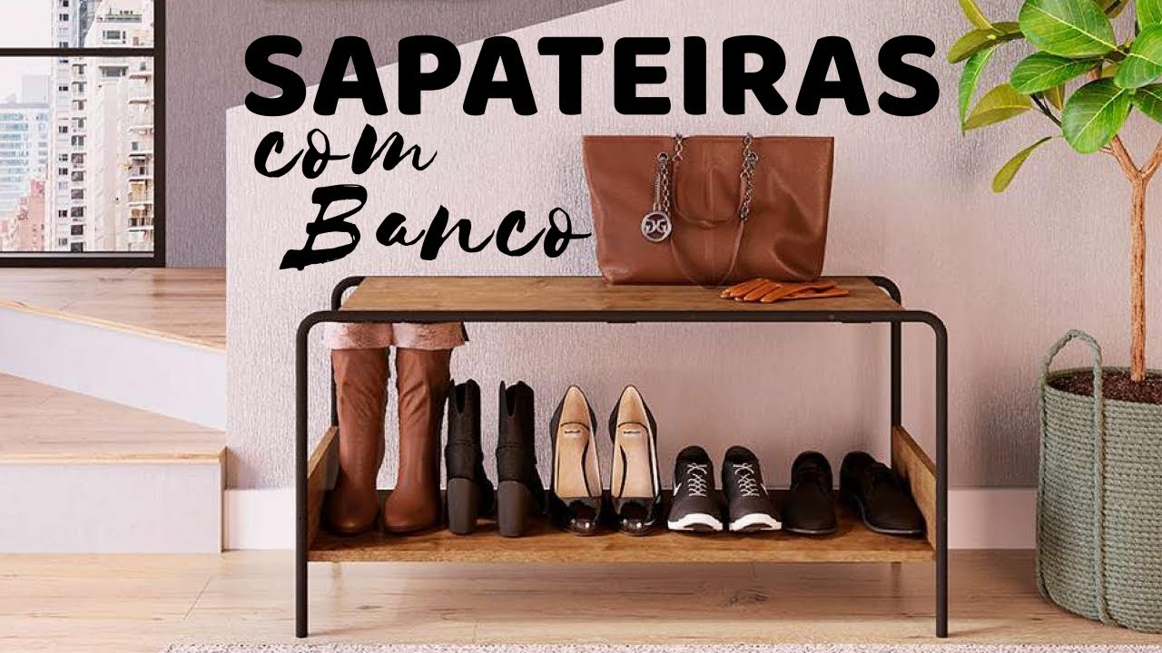 Sapateiras com Banco para Hall de Entrada - Ótimos Preços