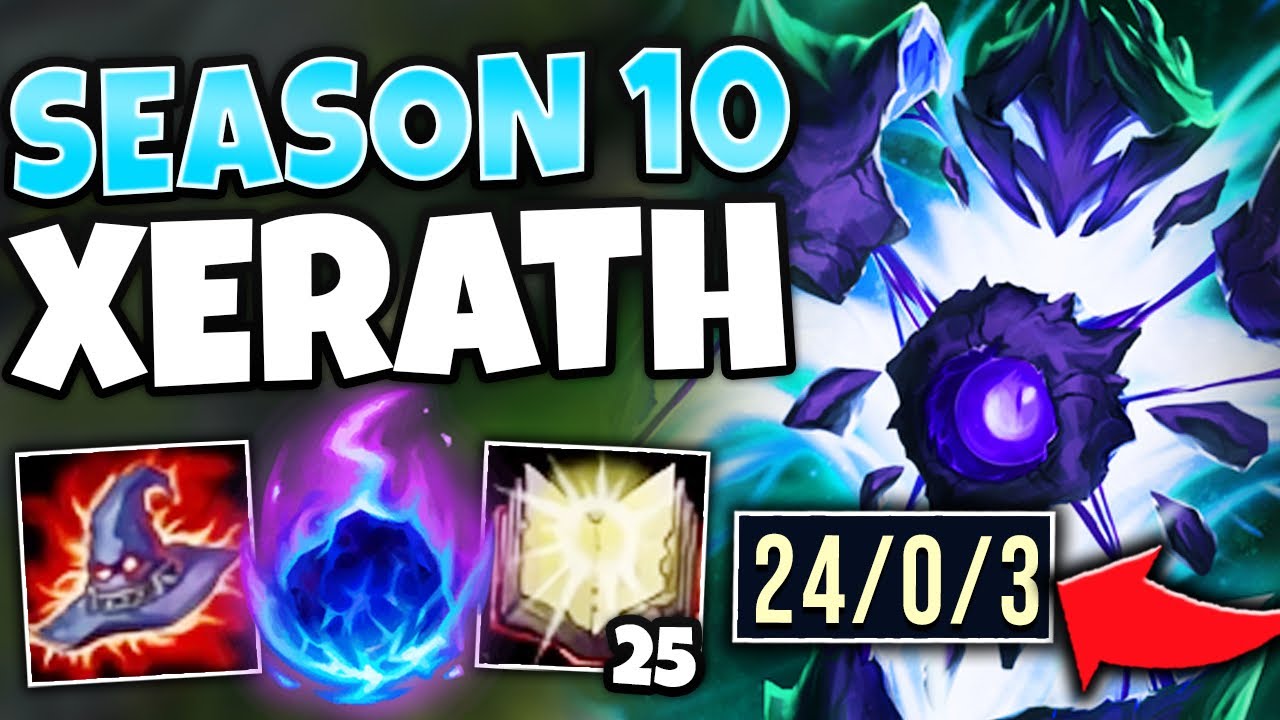 WORLD'S FIRST SEASON 10 XERATH GAMEPLAY | MORE BROKEN THAN EVER?! - League of Legends