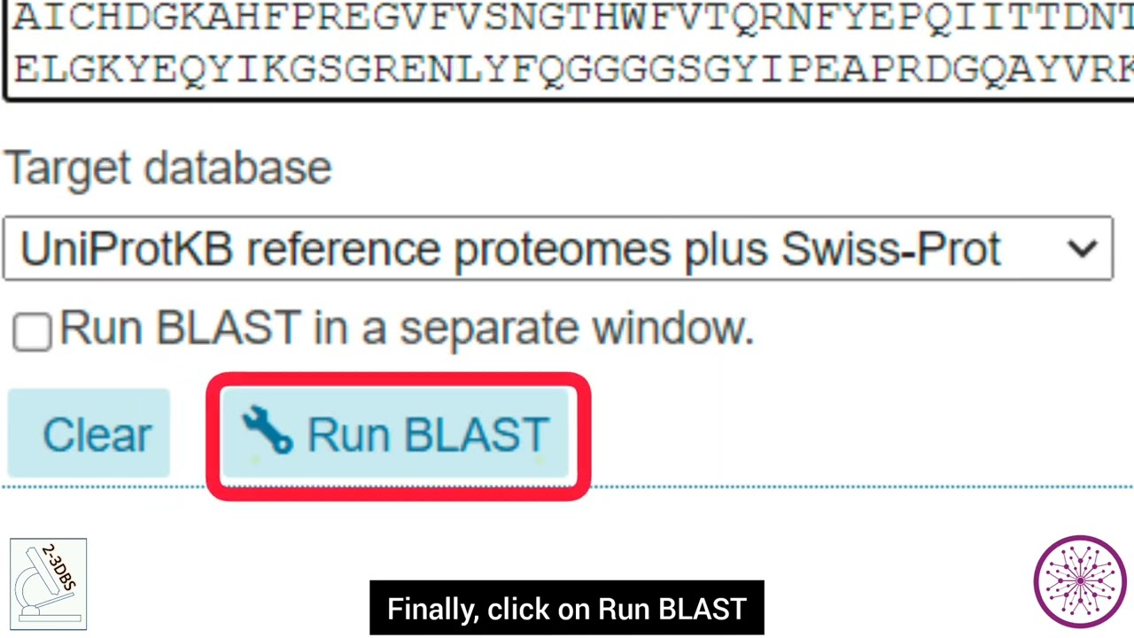How to use BLAST tool in UniProt? | Biological Sciences Department | Superior University