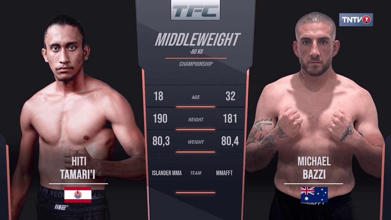 Hiti TAMARI'I vs Michael BAZZI (Tahiti Fighting Championship 04)