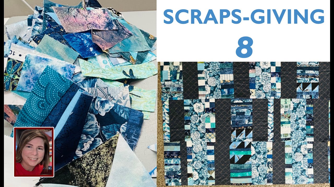 ♻️ 😇  Charity Quilt 8 from Scraps ✂️ ♻️ | Quilting 4 Good | Blue Scraps 💙 | Free Quilt Tutorial