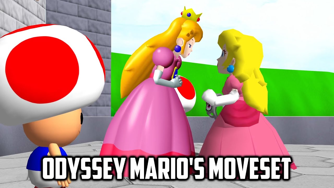⭐ Super Mario 64 PC Port - Odyssey Mario's Moveset (OMM) v5.1.2 - Peach unlocked
