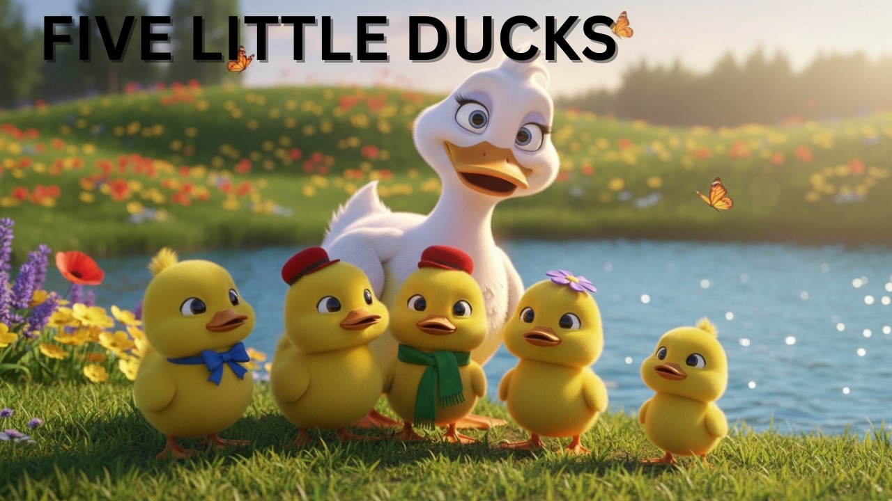 FIVE LITTLE DUCKS /NURSERY RHYME FOR KIDS