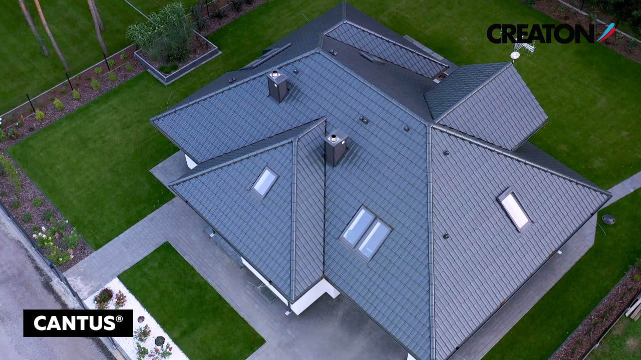 🏠 Realizacja - Dachówka ceramiczna CREATON CANTUS NOBLESSE w kolorze łupka kryształowa glazurowana