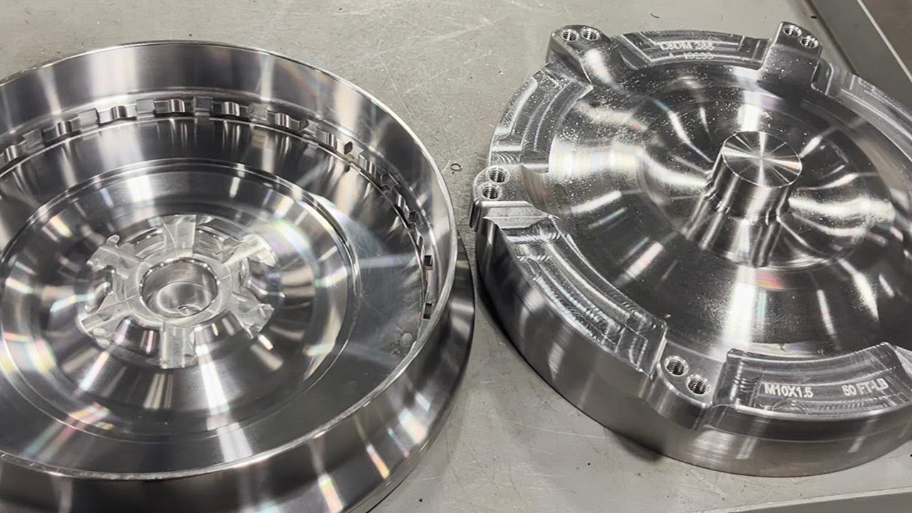 How Circle D Specialties Turns Torque Converter Front Plates on an Okuma LU4000 EX Lathe