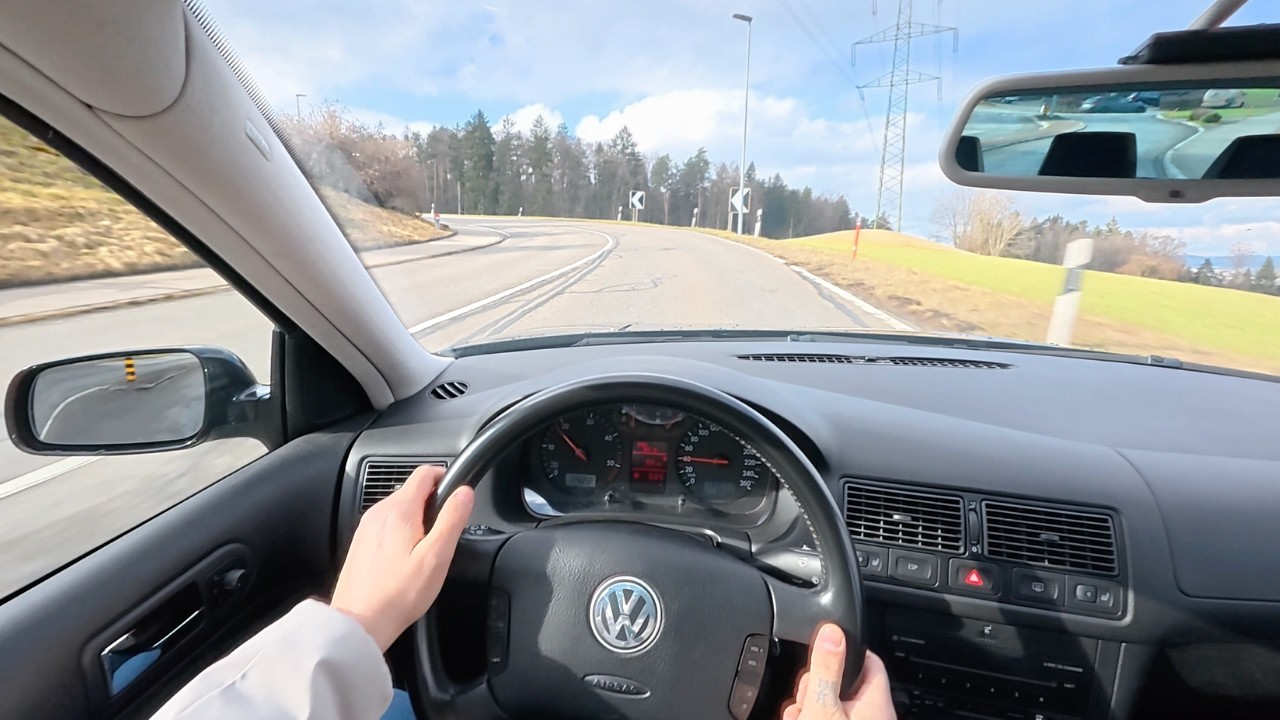POV Drive on Country Roads | 2003 VW Golf IV 1.9 TDI 4Motion