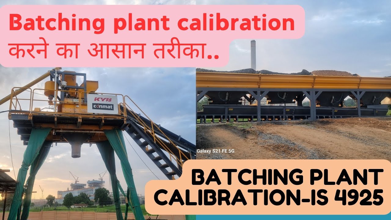 Procedure of Batching Plant Calibration As per IS 4925 || Calibration| Batching Plant calibration |