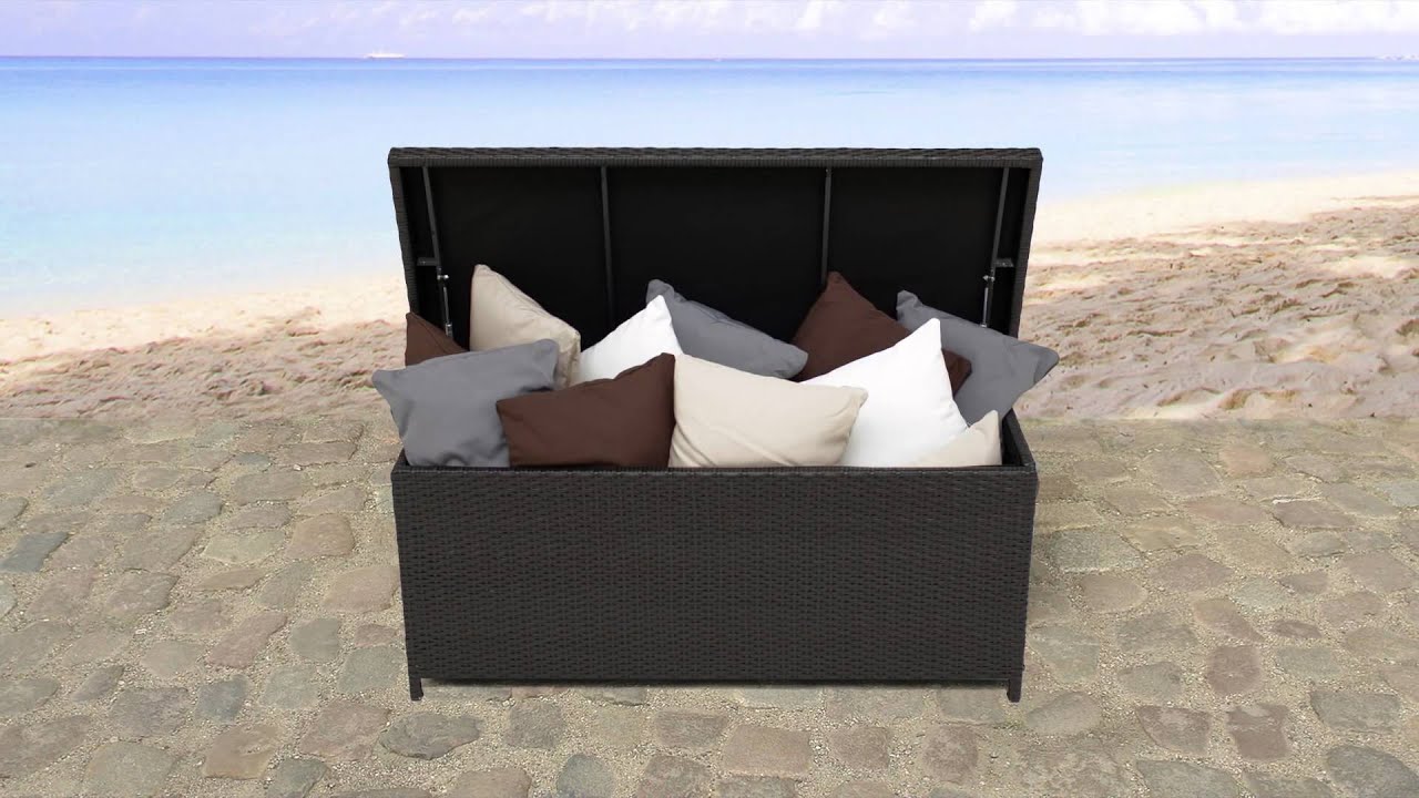 Beliani Wicker kussenbox - Rotan kist - Kussenkist 130cm - Tuinmeubel - MODENA - NL