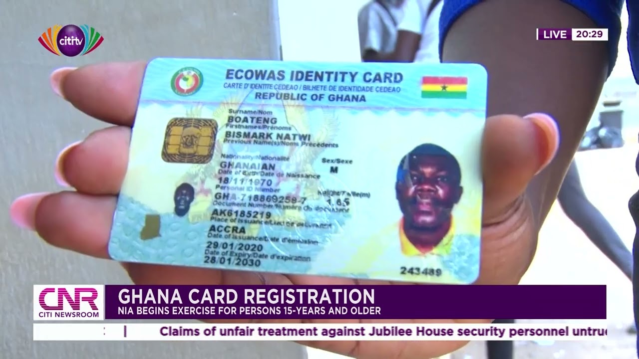 Ghana card registration: NIA begins exercise for persons 15-years and older | Citi Newsroom