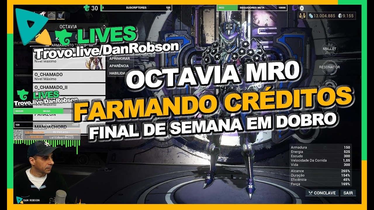 LIVE -  FARMANDO CRÉDITOS COM OCTAVIA - FINAL DE SEMANA COM CRÉDITOS EM DOBRO