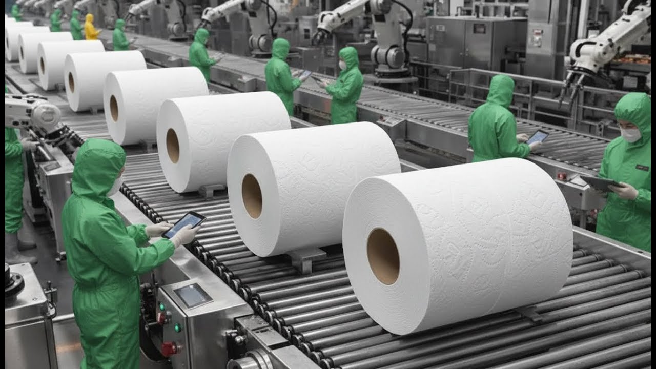Toilet Paper Manufacturing Process – Complete Industrial Toilet Paper Production Line