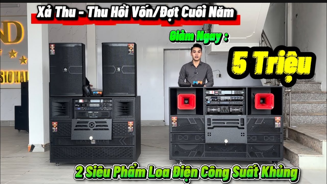 Xả Kho -Thu Hồi Vốn 2 Mẫu Loa Điện Công Suất Lớn /Giảm Ngay 5 Triệu /Quá Rẻ Cho Các Bác Luôn Ạ #loa 