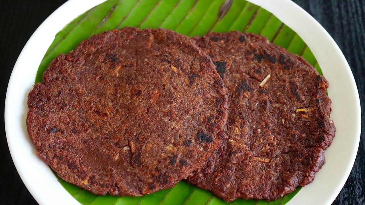 கேழ்வரகு இனிப்பு அடை மிக சுவையாக செய்வது எப்படி/ ragi sweet adai recipe in tamil / adai in tamil