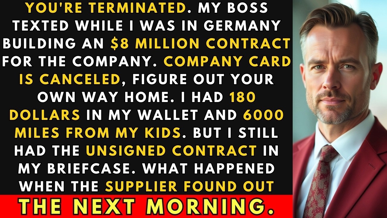 They Fired Me Via Text Overseas; I Destroyed Their $8M Contract