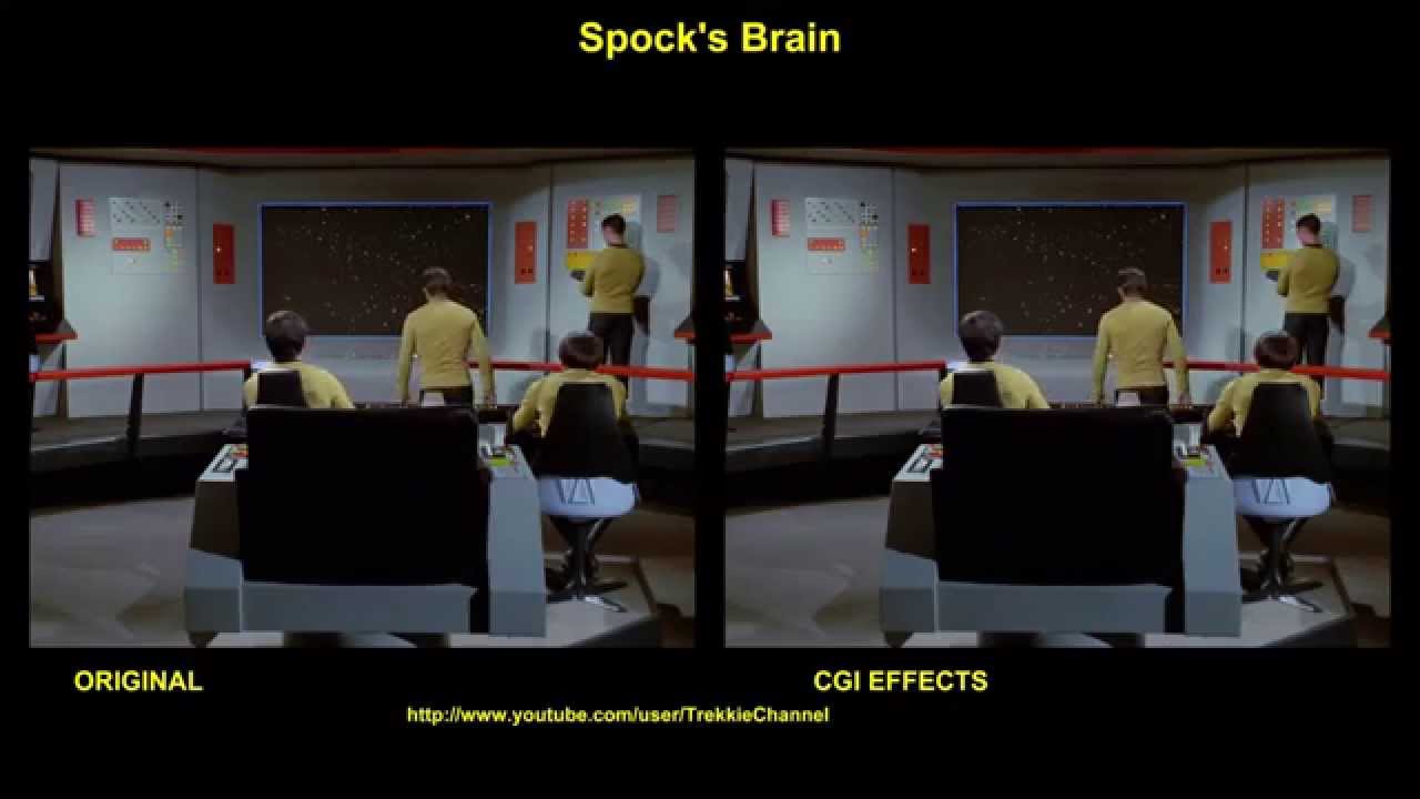 Star Trek - Spock's Brain - visual effects comparison