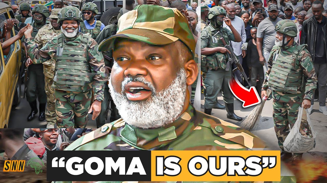 WATCH M23 LEADER COLONEL NANGAA WALKS THROUGH GOMA&mdash;CITIZENS CHEER AS THEY CLEAN THE CITY!