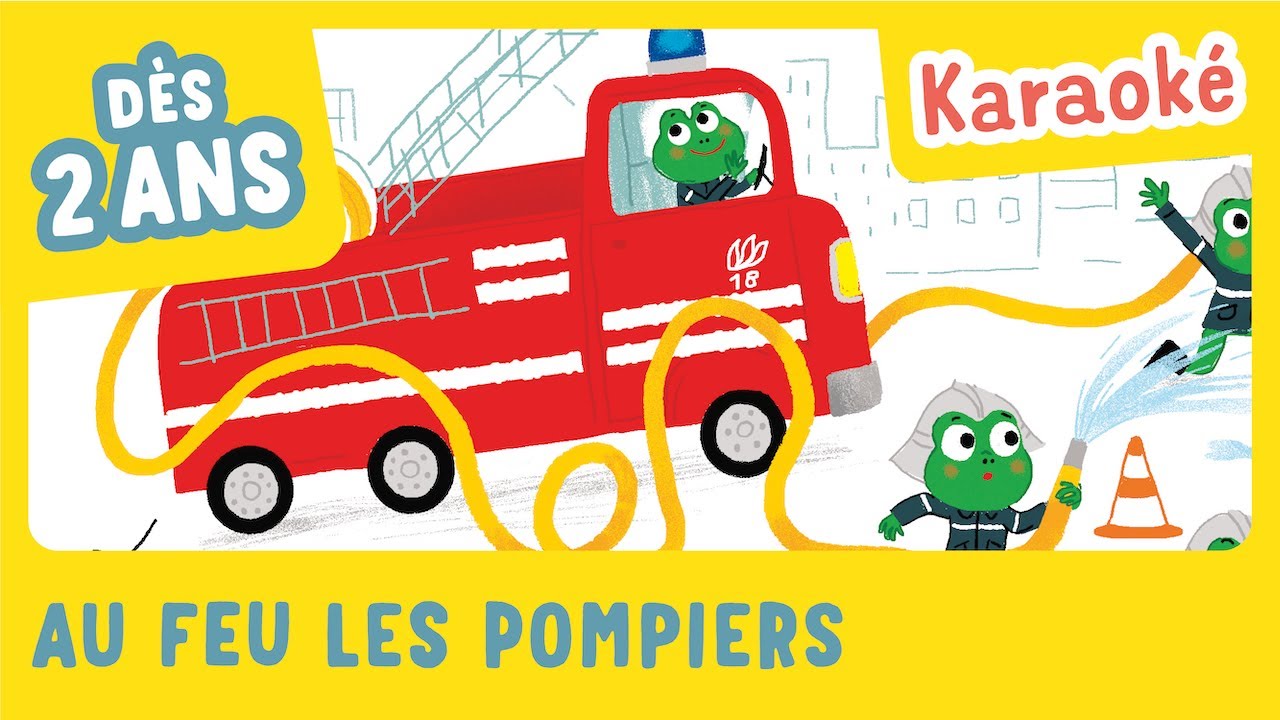 Au feu les pompiers en KARAOKÉ - Gallimard Jeunesse - Mon imagier des comptines