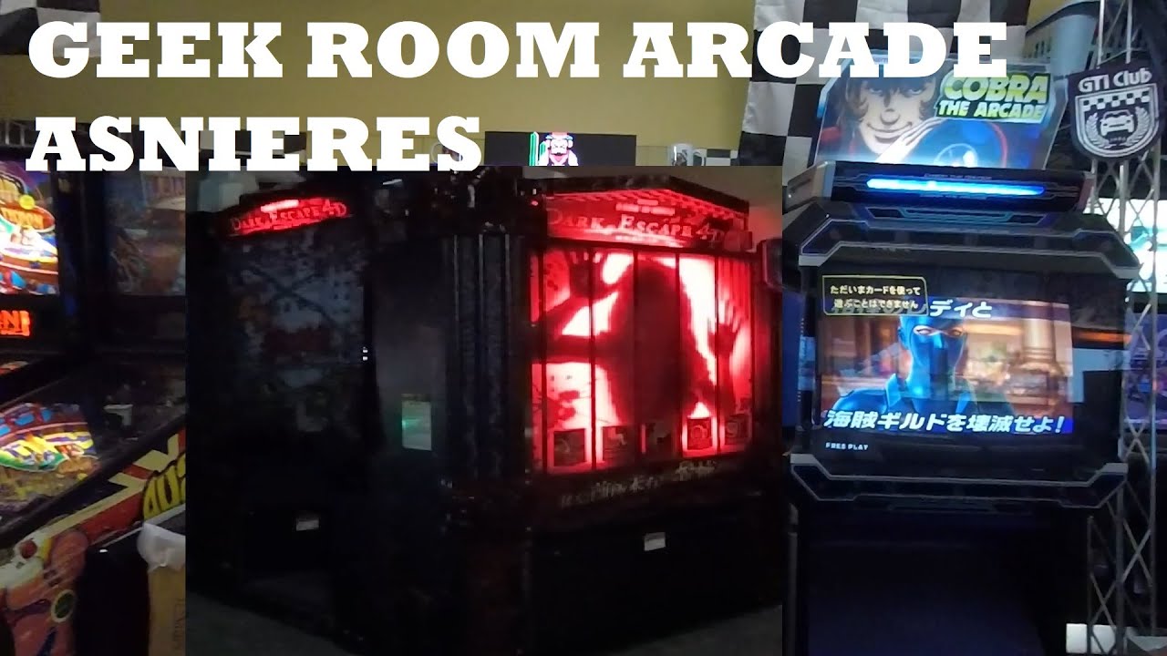 GEEK ROOM ASNIERES ARCADE GAMES TESTING DARK ESCAPE 4D REAL ARCADE