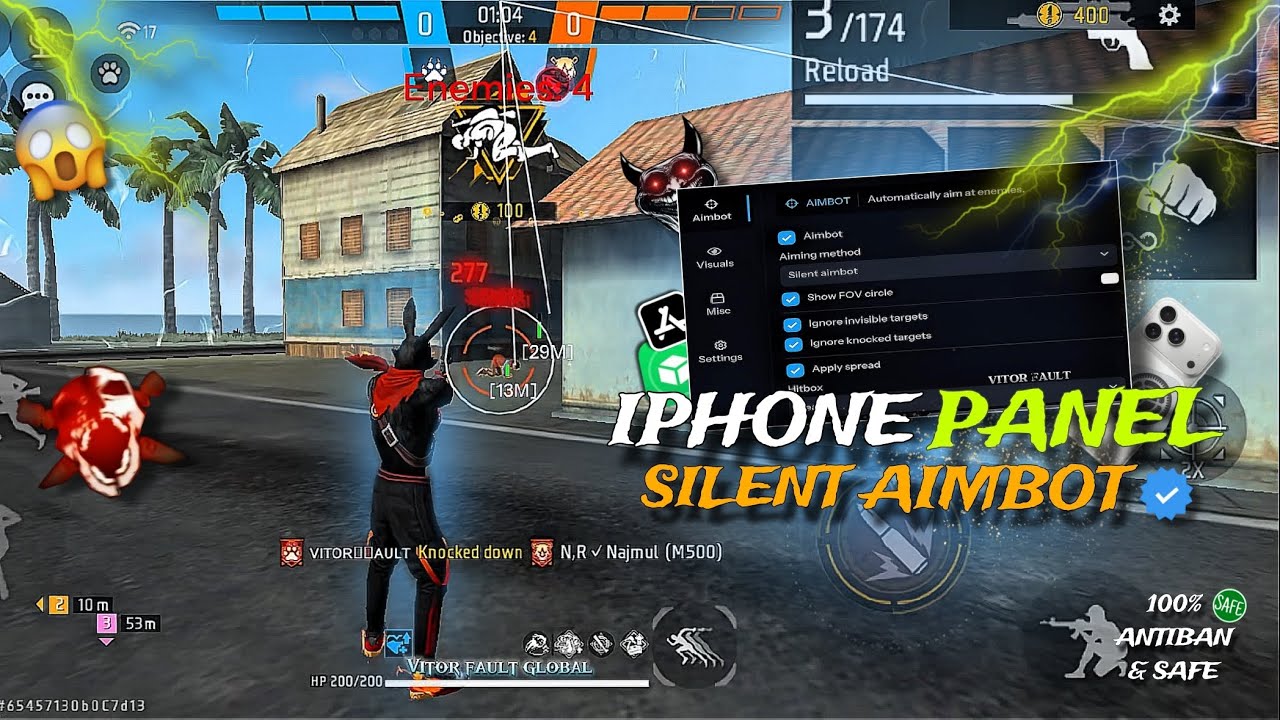 FREE FIRE ANTIBAN PANEL || SILENT AIMBOT SETTING FOR BEST HEADSHOT ||
