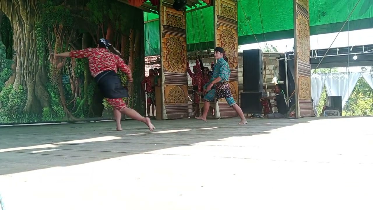 Bocil ikut Atraksi perang prajurit kethoprak Agung budoyo bikin penonton penasaran 🤣🤣🤣