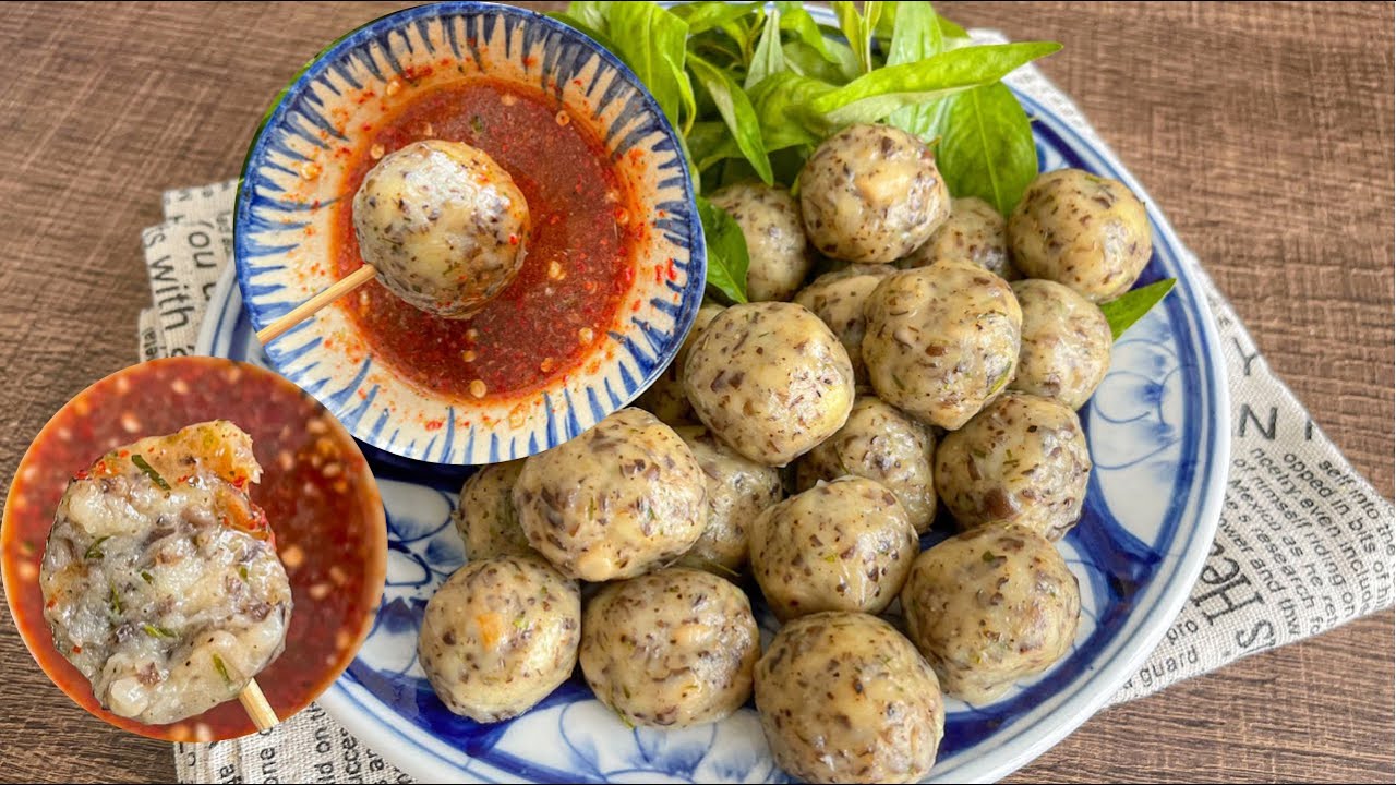NẤM VIÊN LÁ CHANH kèm nước chấm chua ngọt, thả lẩu, bún nước, nấu canh kết hợp được nhiều món