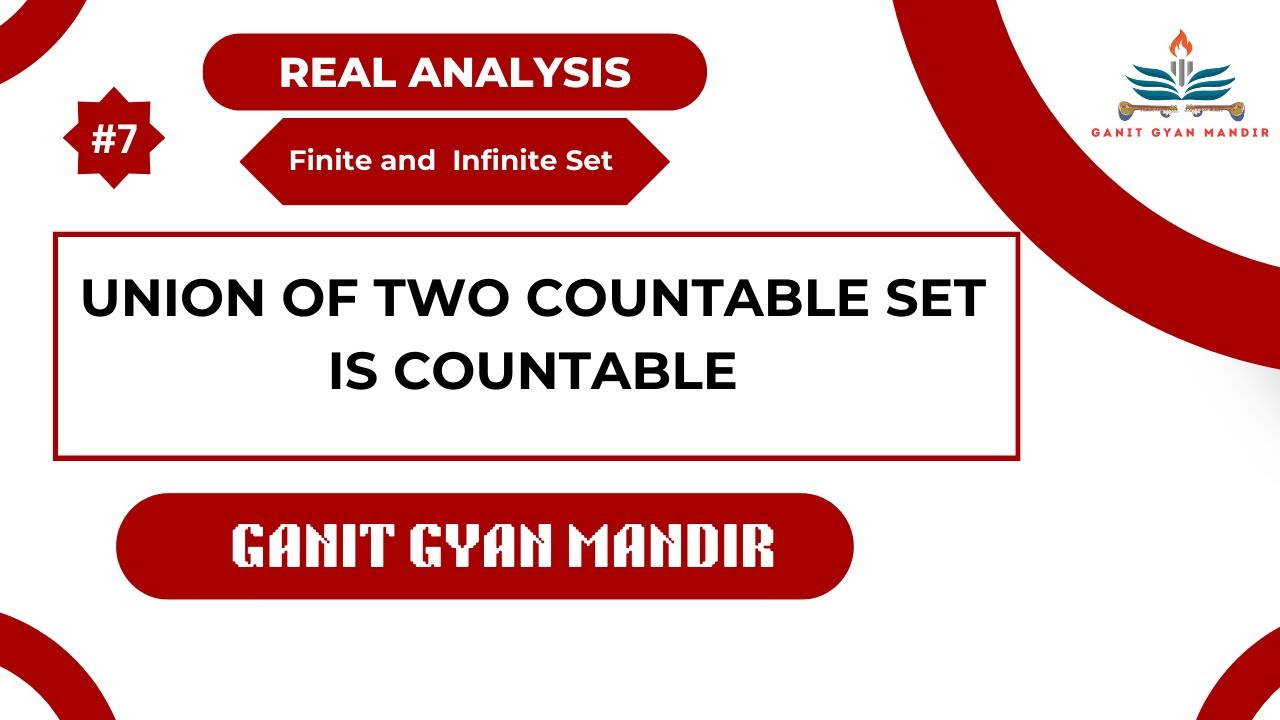 union of two countable set is countable | union of two denumerable set is denumerable