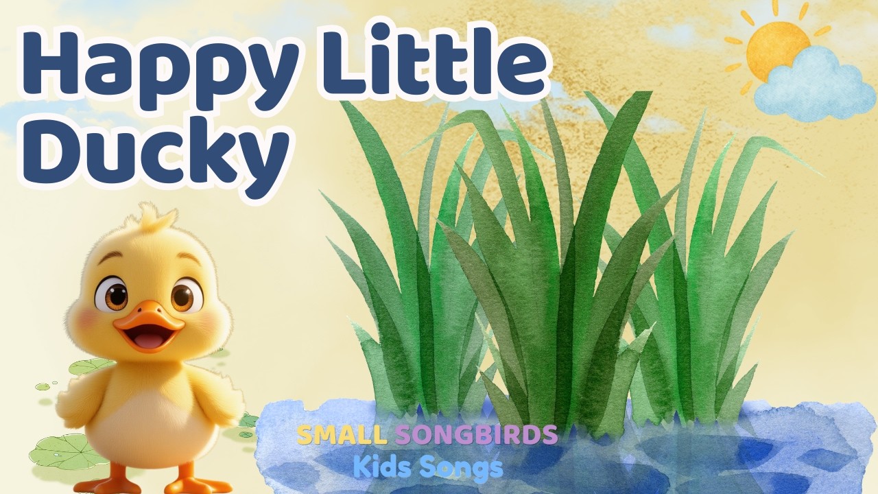 Happy Little Duck Song | Friendship for Kids | Small Songbirds