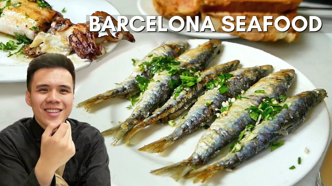 Barcelona Seafood! | Spanish Food Tour: Bombas, Churros and more!