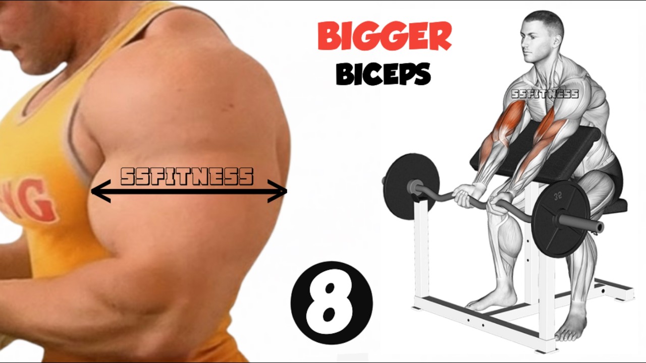 8 Advance Biceps Exercise For Bigger & Wider Arms