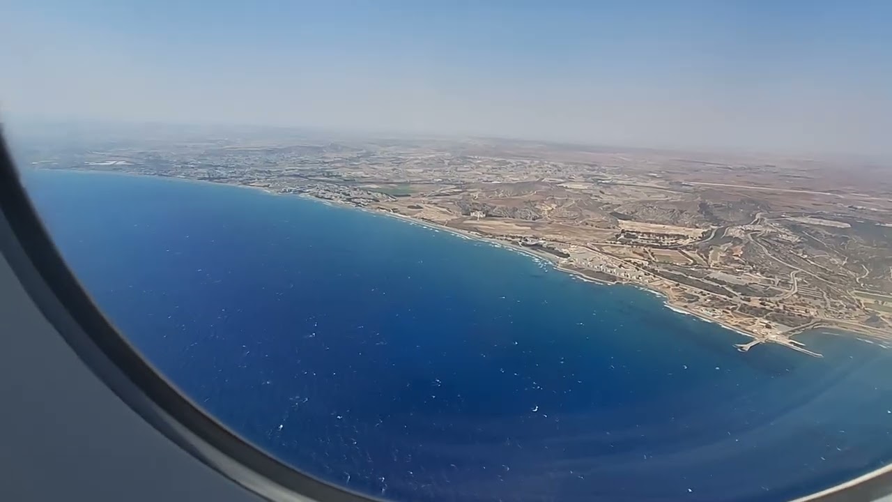 Landing at Larnaca Airport 2025
