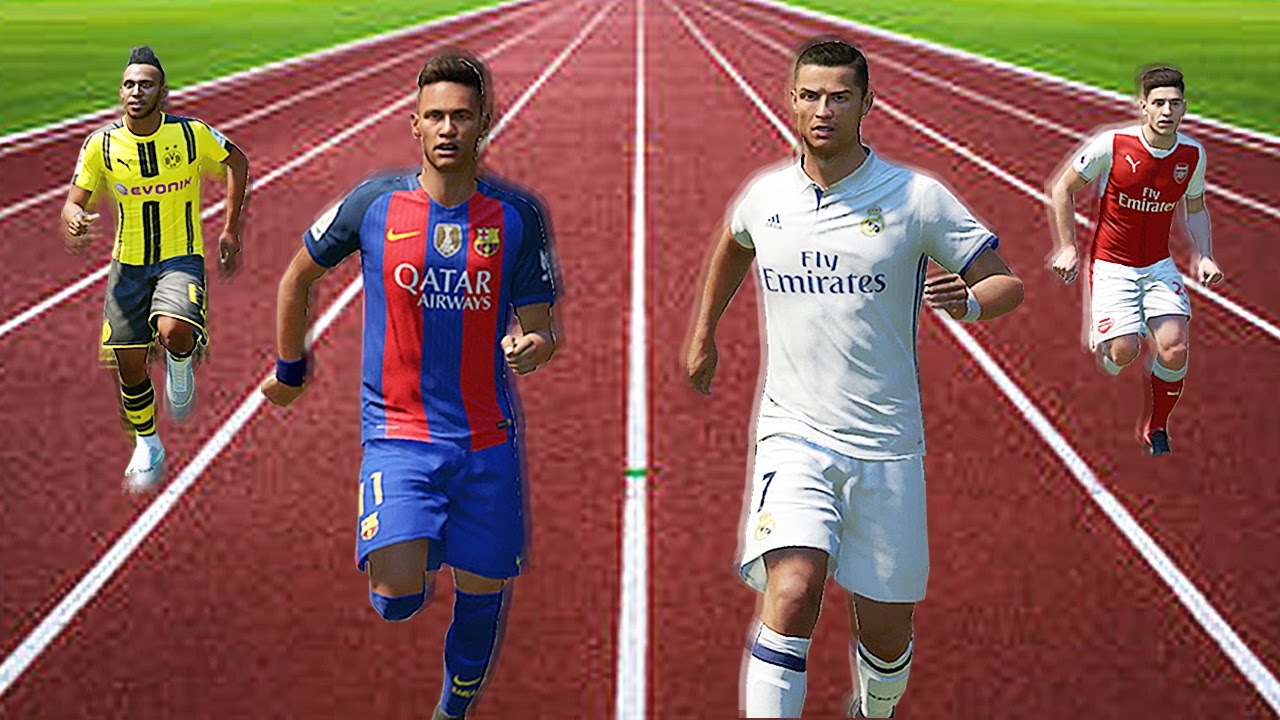 FIFA 17 Speed Test | Fastest Players In FIFA Without The Ball