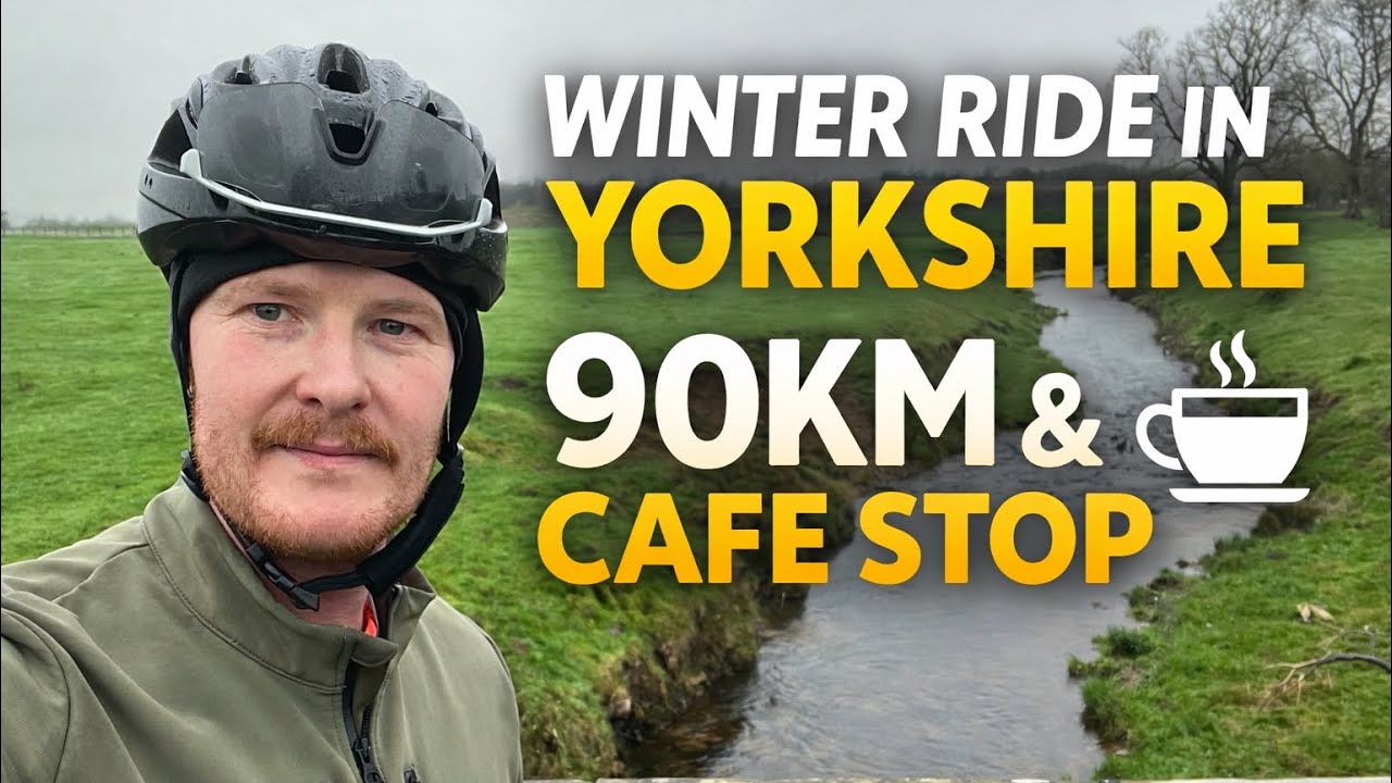 90km Winter Ride Through Yorkshire | Countryside Cycling & Cafe stop