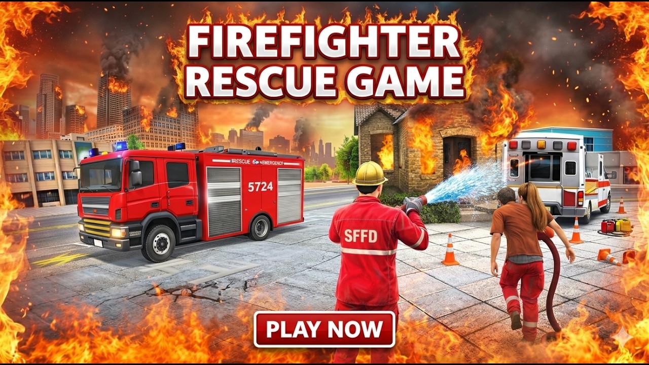 Fire Truck Vs Ambulance Emergency Response - 911 City Rescue Simulator 3D Android Gameplay