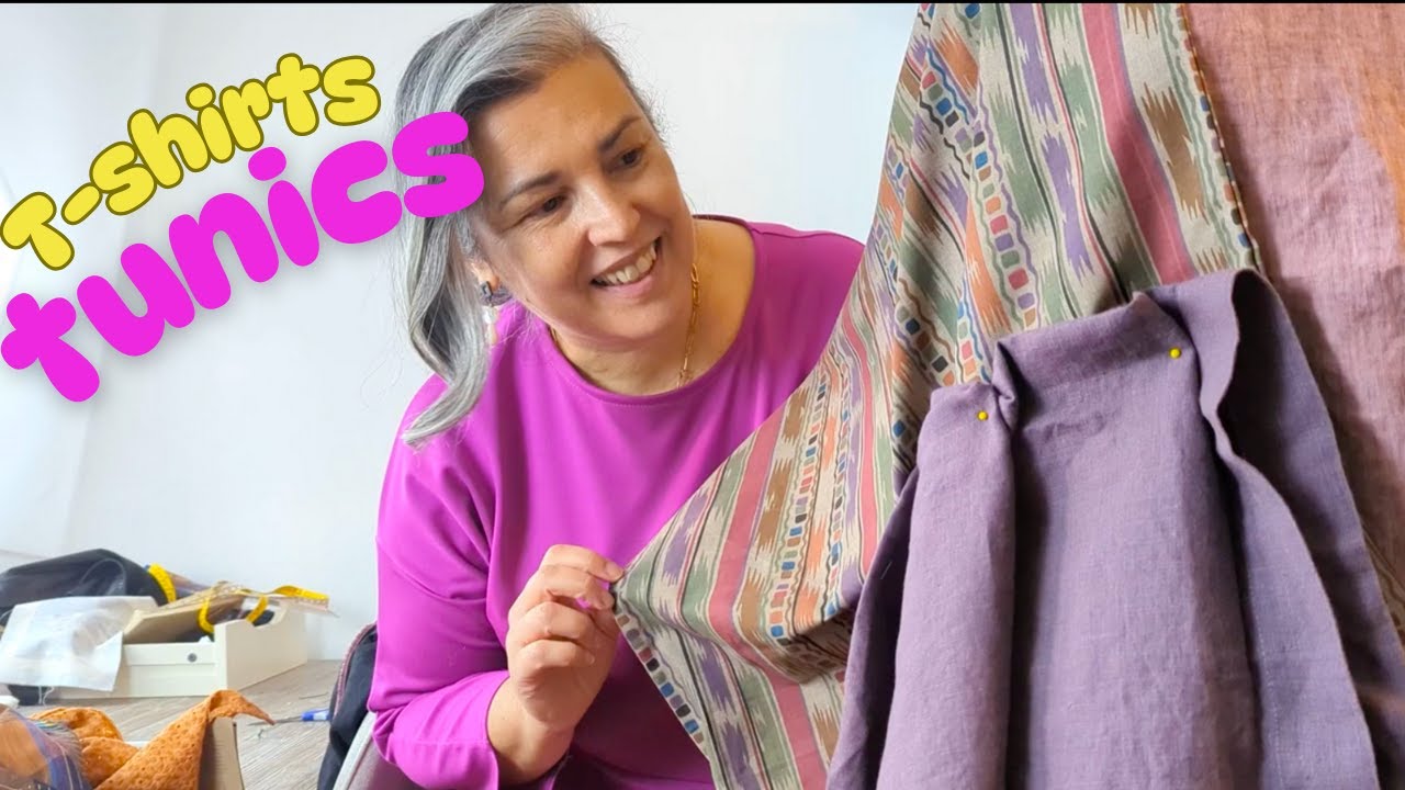 How I upcycle T shirts (and sewing some tunics!)
