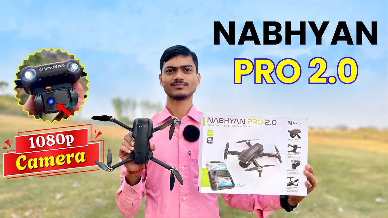 Nabhyan Pro 2.0 Drone Unboxing Fly, Stability & Battery Test | Extra 4 Battery Combo Pack #Nabhyan