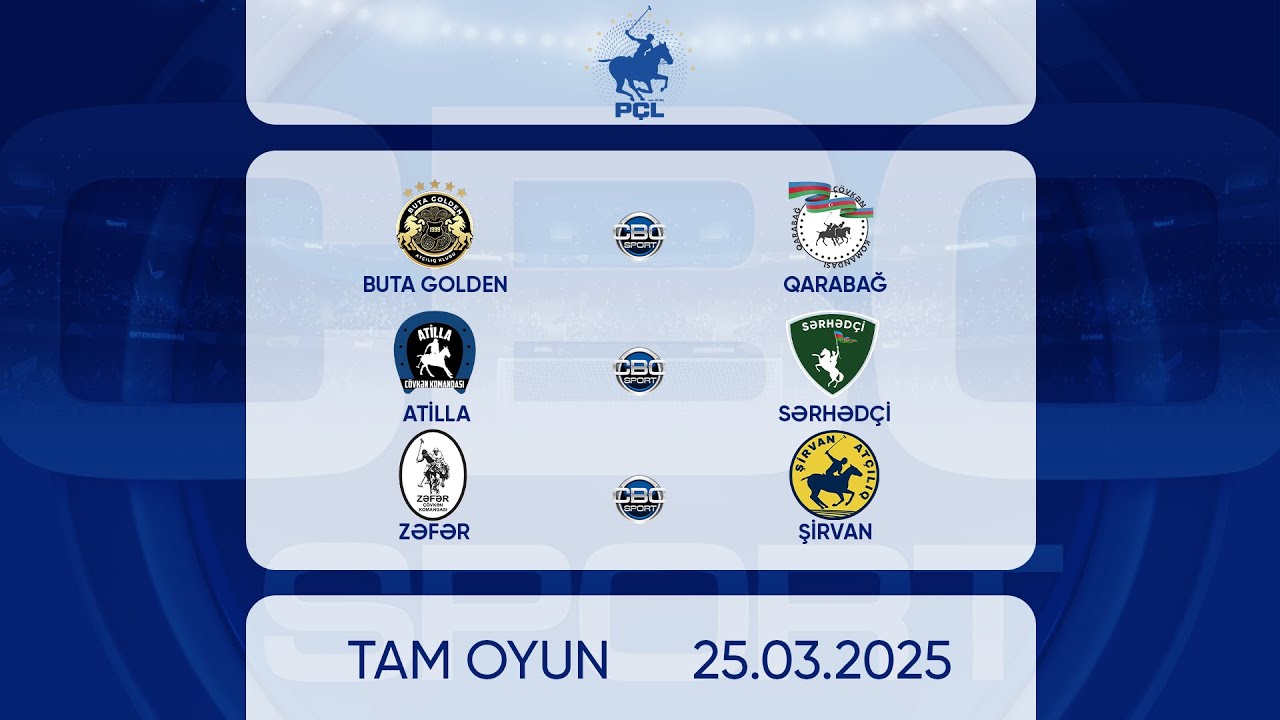 Buta Golden – Qarabağ | Atilla – Sərhədçi | Zəfər – Şirvan | Çövkən. Peşəkar Liqa, 7-ci tur | CANLI