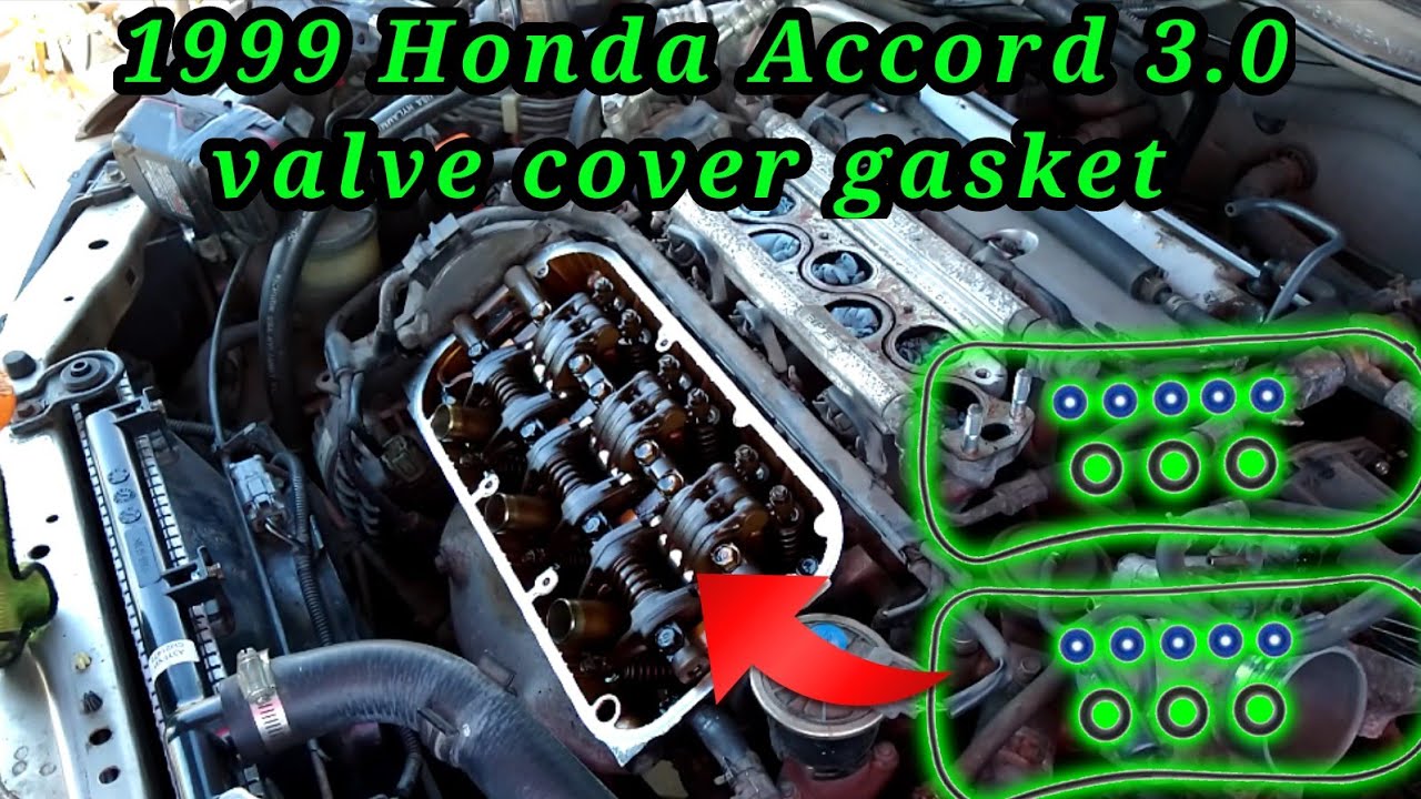 1999 Honda Accord 3.0 Cómo cambiar el empaque de la tapadera de las válvulas (valve cover gasket)
